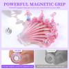 1Set Mermaid Shells Laser Aurora Ice Penetration Magnetic Nail Holder False Tips Practice Stand Nail Art Display Salon Diy Tools
