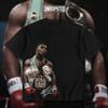 CAMPEONATO INDISCUSSO Iron Mike Tyson Camicia in Cotone Pesante Campione Indiscusso