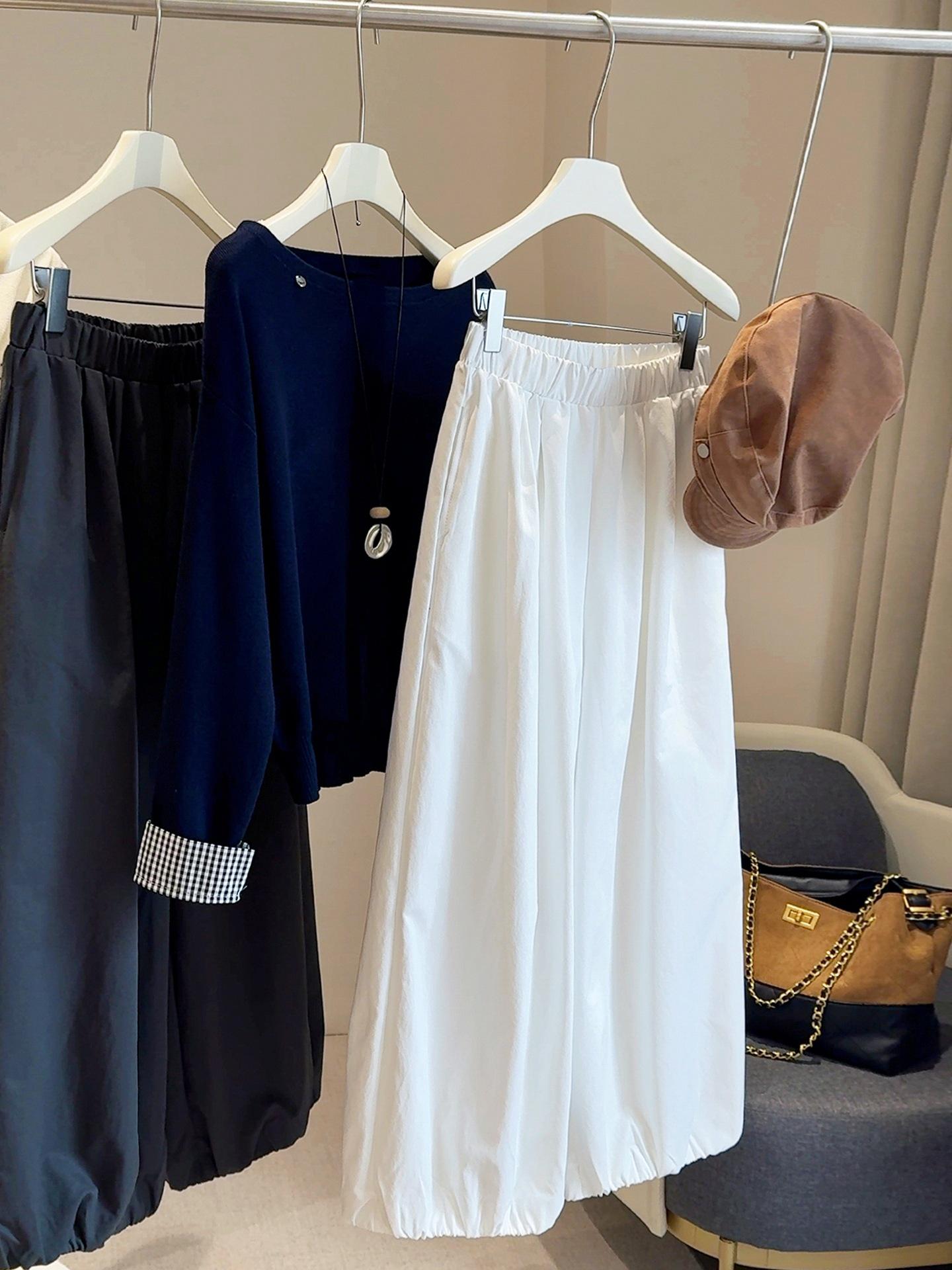 

Women s High-Waist Loose Balloon Pants: Japanese & Korean Style, Autumn/Winter 2025 Medium білий