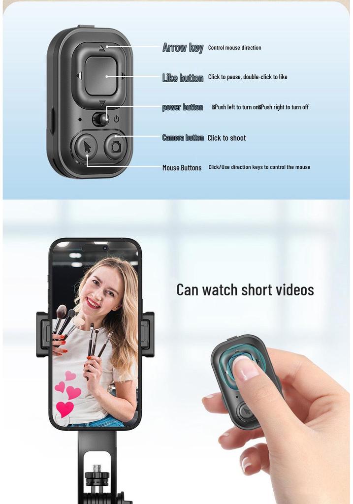 C17 AI Face Tracking Stabilized Quad-Leg Selfie Stick Tripod