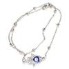Blue Eye Anklet Evil Eye Comfortable Cute Lucky Moon Fatima Hand Tassel Foot Chain for Women Parties