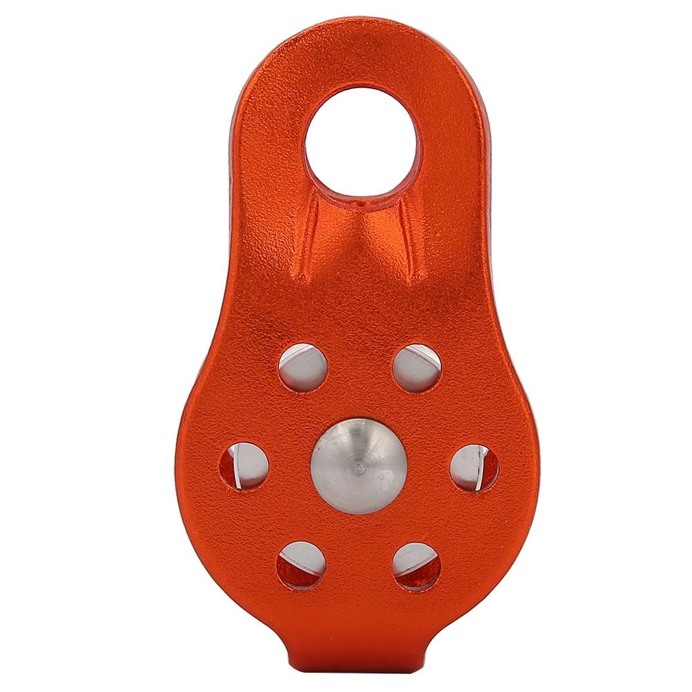 26KN Aluminium Alloy Heavy Duty Single Swivel Rope Pulley Block for 12mm Rope Climbing