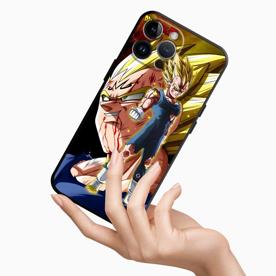 Dragon Ball Cool Saiyan Vegeta Case for iPhone 12 Mini 7 6s 13 Pro 11 16Pro Max XR 14 XS X 16e 8 Plus SE 15 Soft Cover