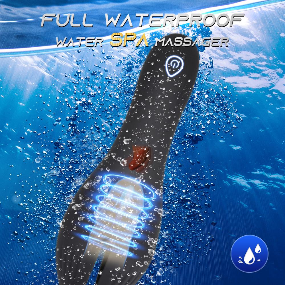 Automatic Tongue Licking Vibrator Powerful Vibrating Glans stimulation Climax Delay Stamina Trainer Orgasm  Adult Toys for Men