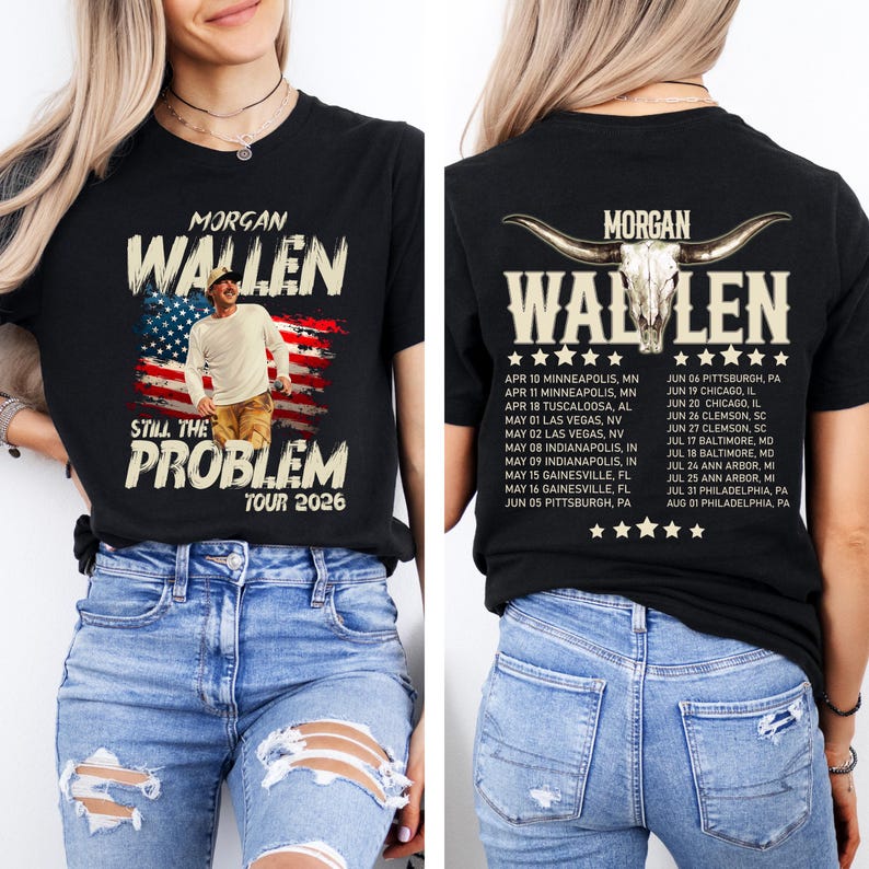 2026 Summer Fashion Tee Morgan Wallen Still the Problem Tour 2026 Comfort Shirt, Morgan Wallen Country Music Tee, Morgan Wallen Fan Gift 4XL