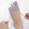 Five-finger Socks, Women's Boat Socks, Summer Thin Modal Mesh Breathable Invisible Toe Separation Socks, Solid Color Toe Ankle Socks
