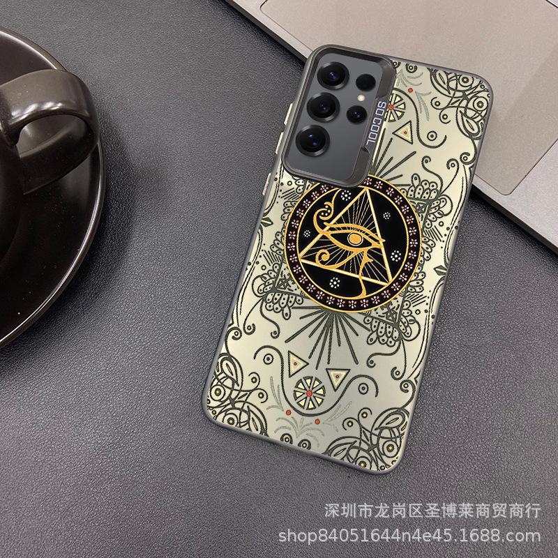 Patterned compass suitable for OPPOA97 colored silver shell OPPOA53 all-inclusive A58 anti-drop K9 creative REALME11PRO
