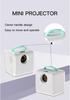 Compact Wired Mobile Phone HD Screen Mirroring Projector - Full Color, Mini, Portable, Large Display for Home Use.
