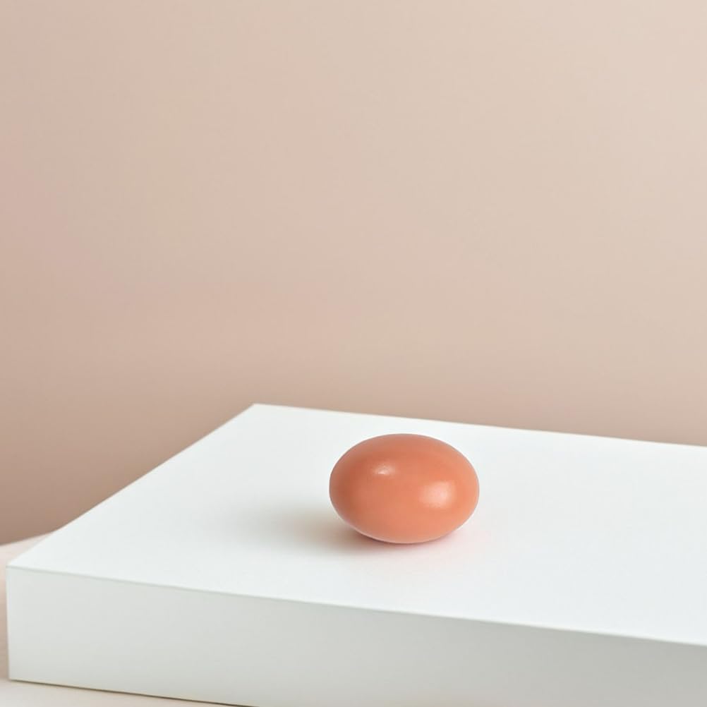 UPKOCH Dummy Eggs, Set of 9 Wooden Eggs for Easter, Tole Painting, DIY Crafts, Egg-Laying, Nesting, Practice, Pretend Play, Kitchen, Food Storage,