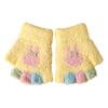 Cartoon Winter Gloves For Kids Aged 2-5 Year Soft Fleeces Materials Cold Weather Protecting Indoor Outdoor Activity