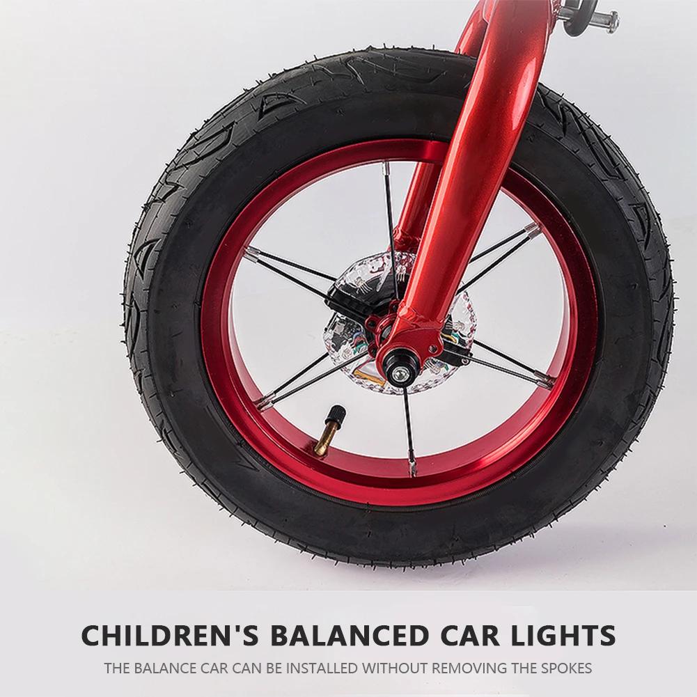 Colorful Bicycle Warning Light 300mAh Bike Hub Spoke Lamp USB Rechargeable IP65 Waterproof Universal Safety Warning Decoration