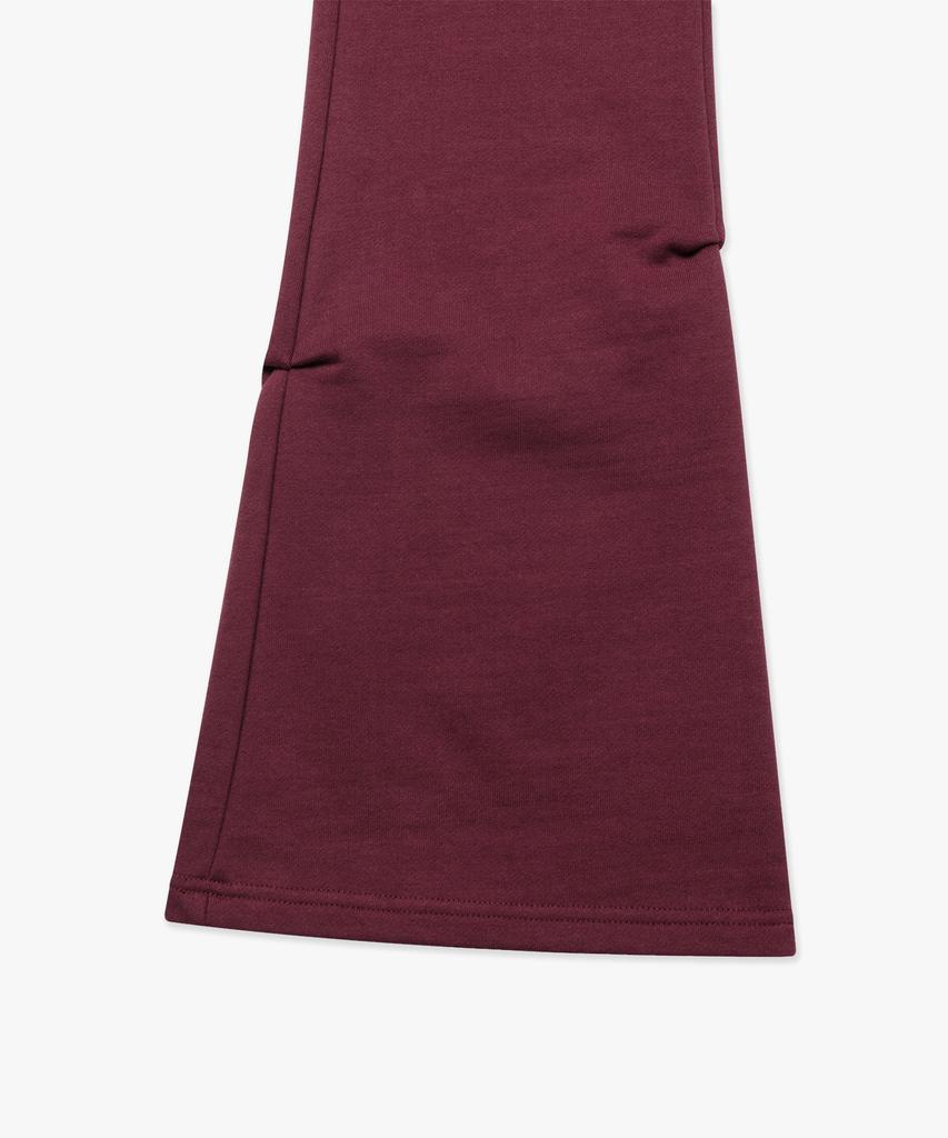 Lmc Wm Shirring Boots Cut Sweat Pants Burgundy