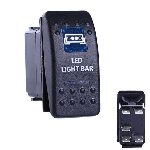 5pins Waterproof Blue 24v Led Bar Toggle Rocker Switch On