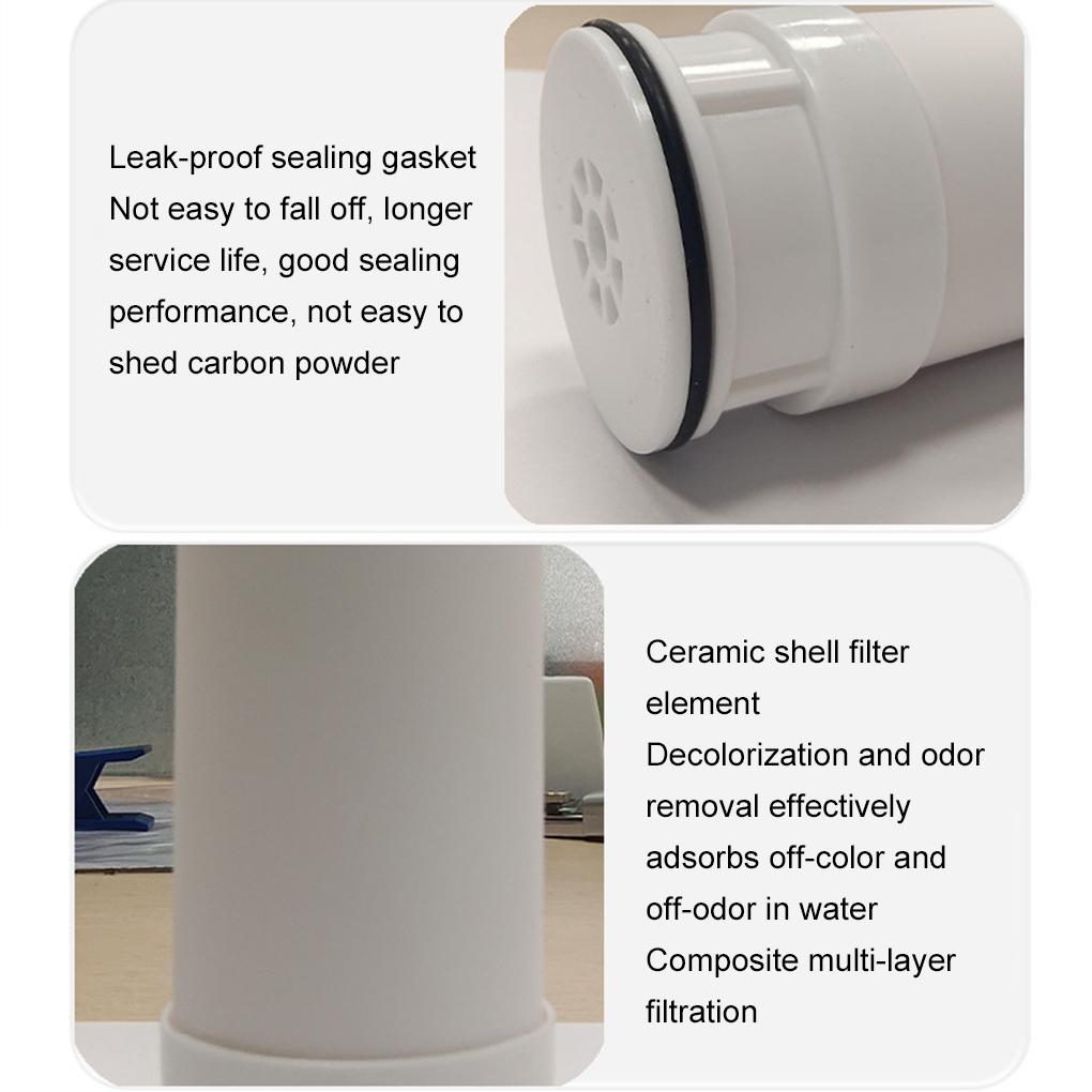 4 Pcs Replacement Ceramic Faucet Tap Water Filter Purfier Cartridge Durable Gift for Home Kitchen Housheold Easy To Use Filter
