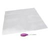 Hook Tool and Rug Hooking Mesh Kit Rubber Handle Bent   Hook Crochet Needle 50x50cm Mesh Fabric for Crafts