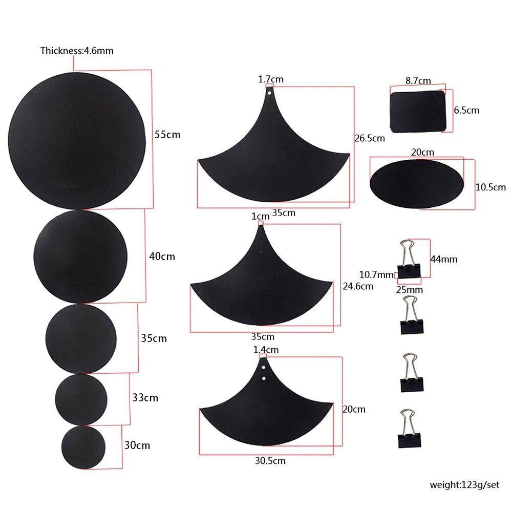 Cymbal Drum Mute Pads Drum Mute Pad Mat Drum Head Pad & Sound Off Blocks Belt Mat with 4 Binder Clips for Drum Practice