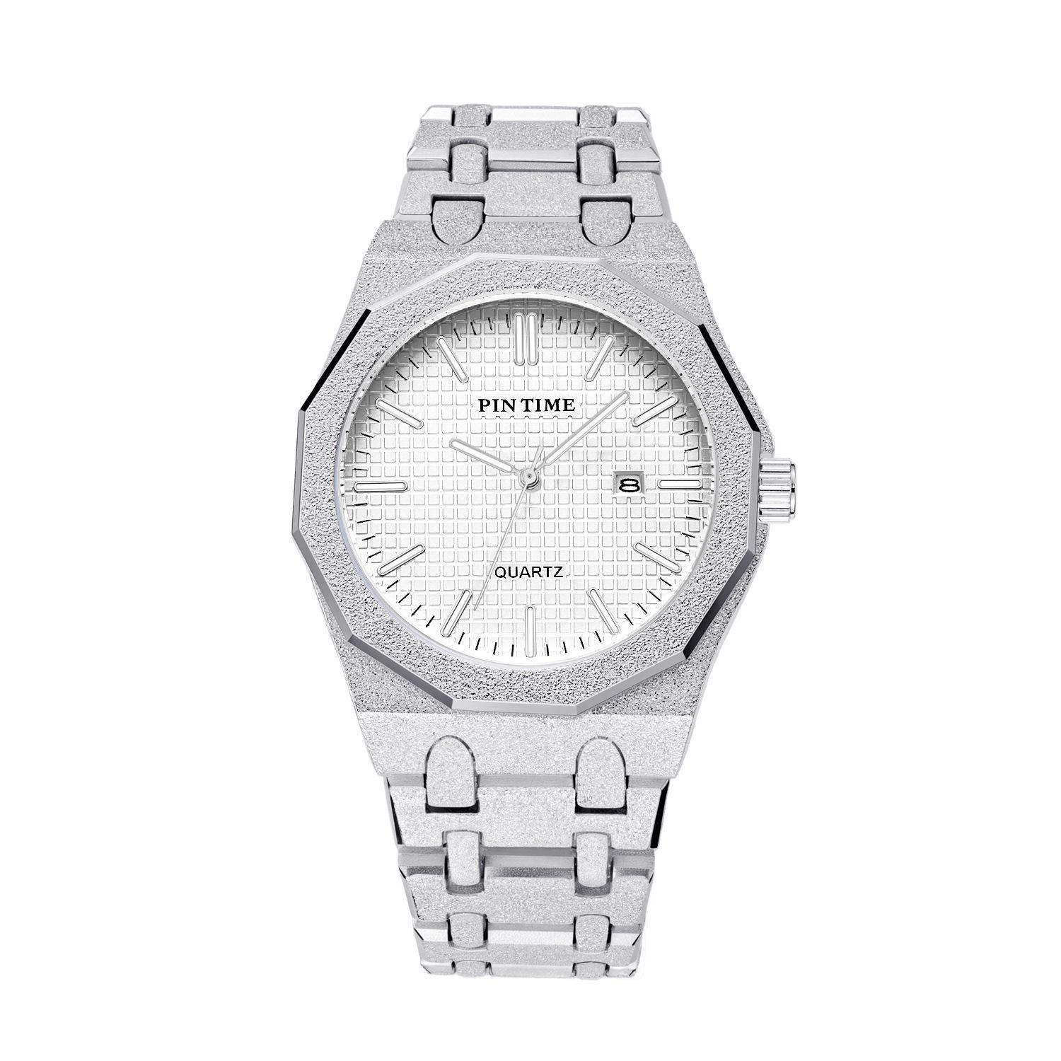 PINTIME Men s Watches Classic Business Watches Stainless Steel Watches Quartz Sports Wristwatch