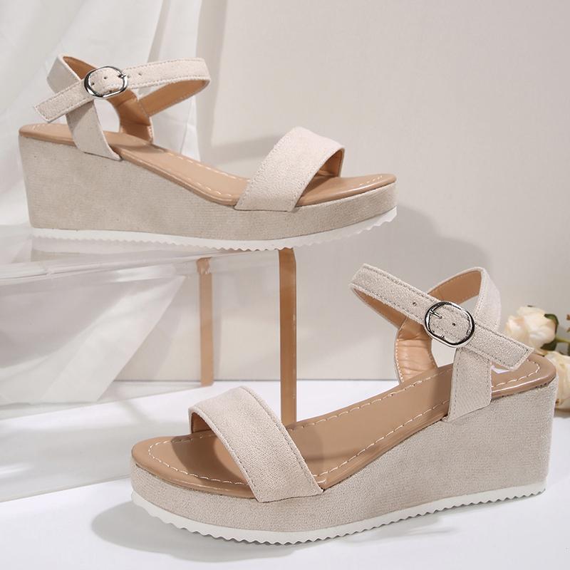 Fashion 2025 Vintage Chunky Platform Sandals for Women Casual Wedge High Heel Sandals Woman Lightweight Summer Sandles Plus Size 35-43