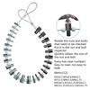 Convenient Nut & Bolt Thread Gauge Nut & Bolt Thread Size Measurement 26 Assorted Gauges for Quick Size Confirmation