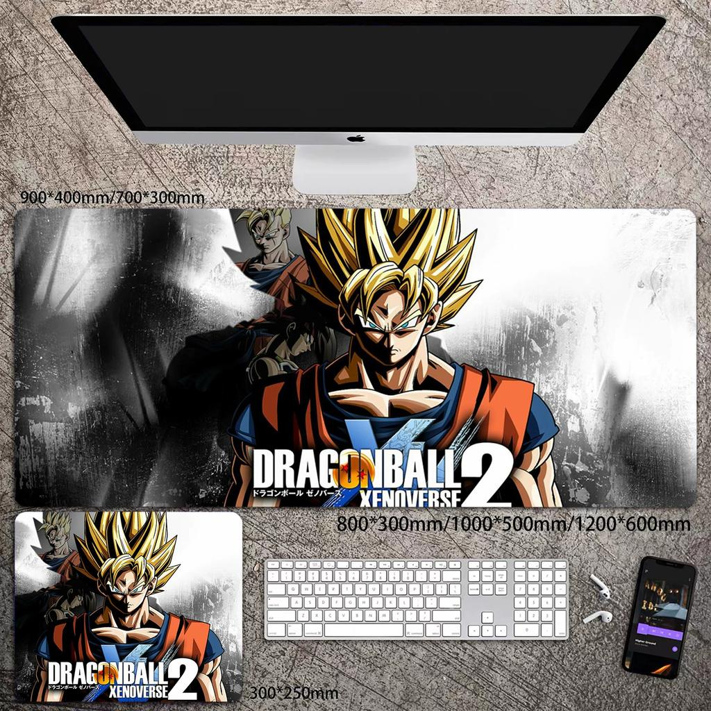 Skórzana podkładka pod mysz do biura Wysoka rozdzielczość Drukowanie Dragon Ball Mata na biurko Uroczy Son Goku Zablokowana krawędź Duży Pogrubiony Mata na biurko komputerowe Podkładka do pisania Klawiatura