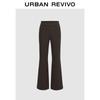 UR 2024 Fall Women's Half Elastic Flared Pants
