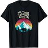 Vintage Glacier National Park Mountain Bear Retro T-Shirt T-Shirt