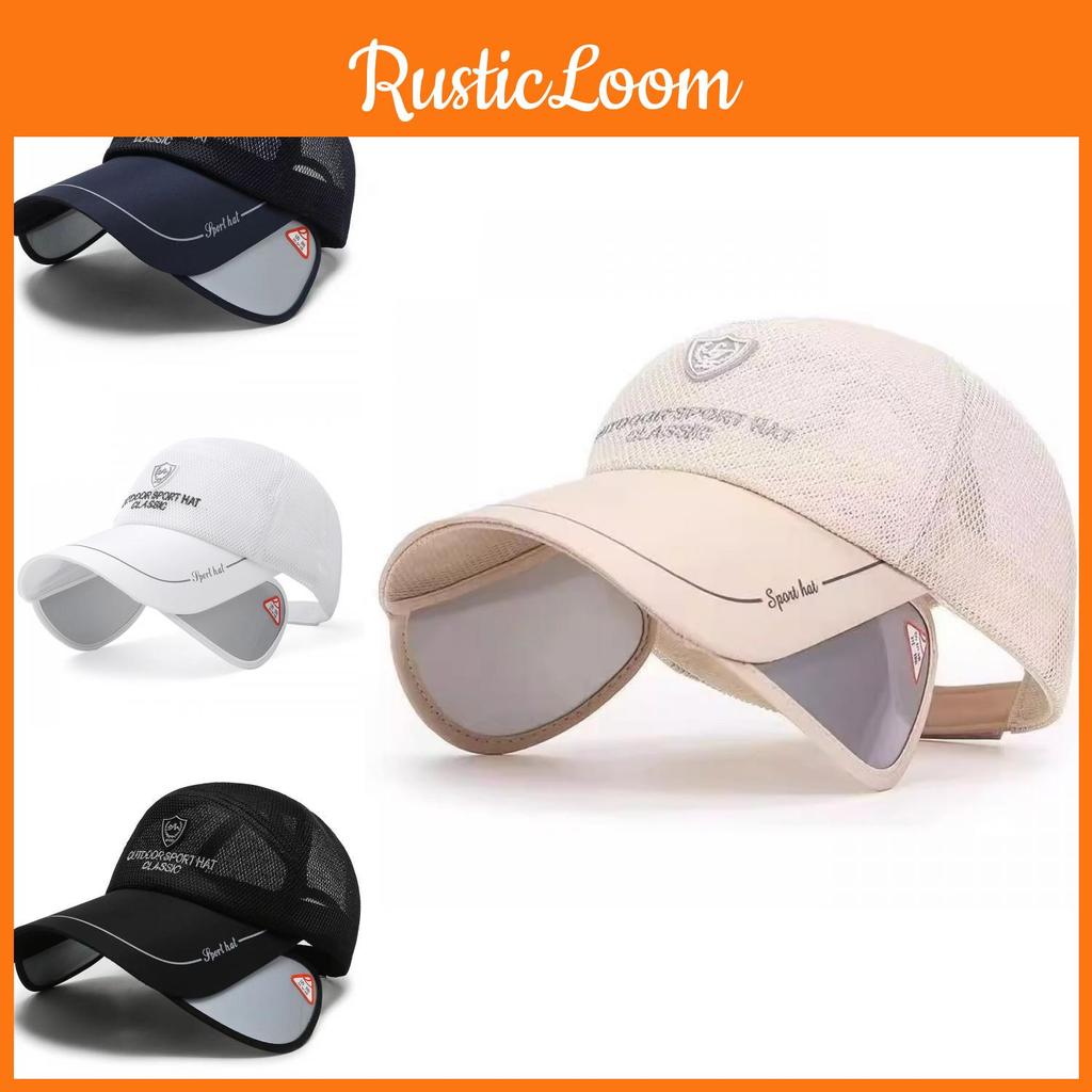 Letters Cap Duck Outdoor Visor Breathable Fishing For Men Summer Protection Sun