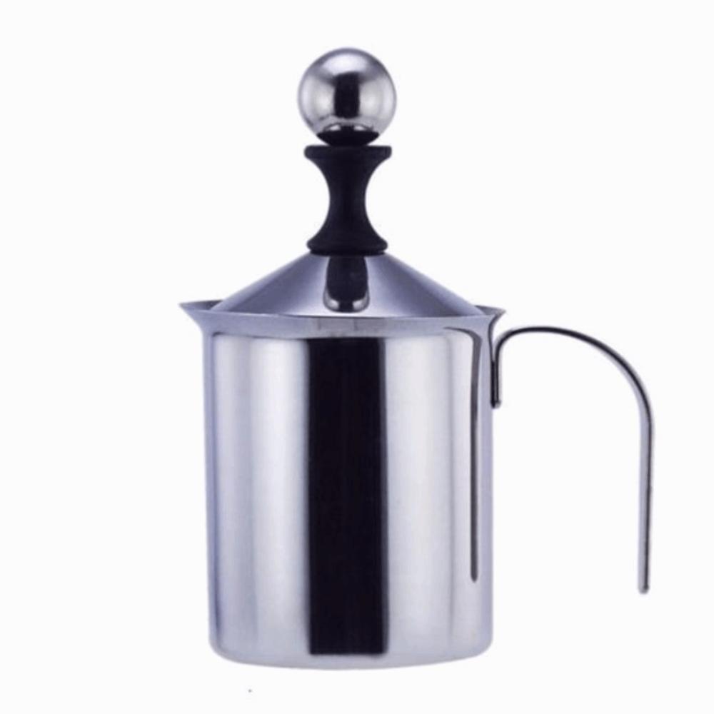 Double Mesh Stainless Steel Milk Frother Japanese Style Frother Cappuccino Preparation