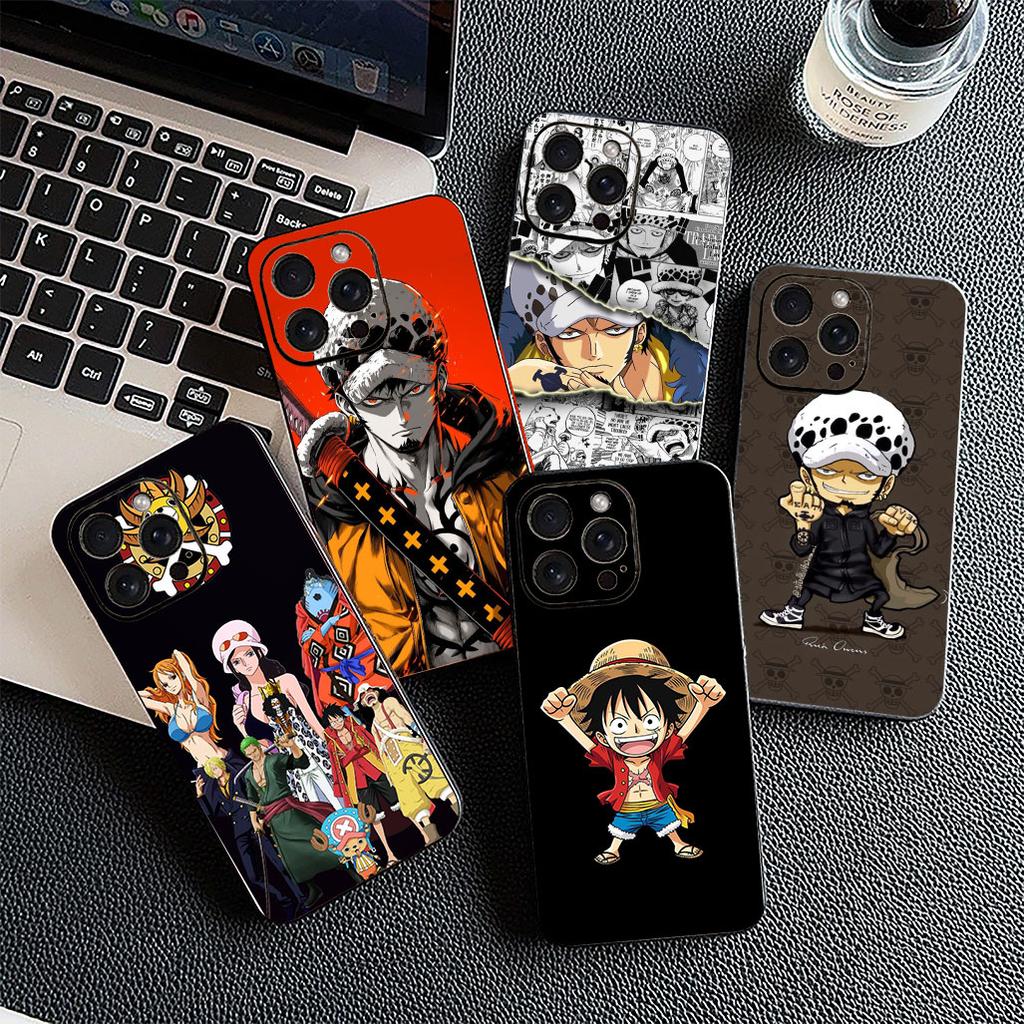 Trafalgar D Water Law One Pieces Luffy Phone Case for Apple iPhone 17 16 14 15 Plus Pro Max 16E ProMax + 15Plus 15+ 16+ Cover