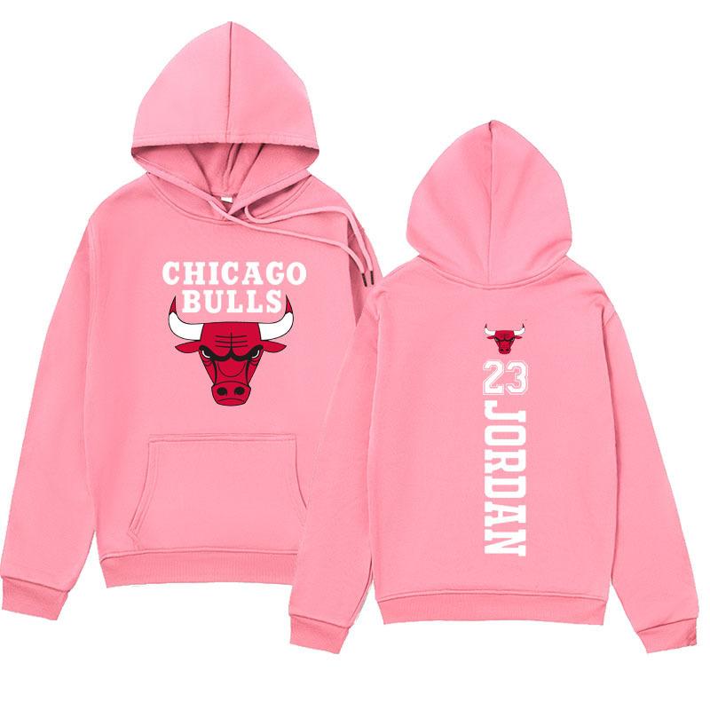 Winter Chicago Bulls #23 Printed Hoodies Fashionable Casual Warm Sports Long Sleeved Men's and Women's Unisex Hooded Sweatshirts
