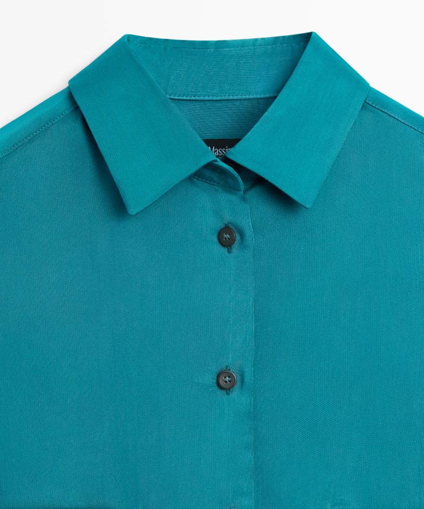 Masimodutti Satin Pocket Fluid Shirt