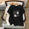 Women's Plus Size Slimming Loose Mid-Length Round Neck Short-Sleeve T-Shirt (Size 200-350 Jin)
