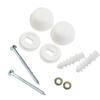 Mounting Screws Semi Pedestal Basins White Anchor Bidet Bolts Fitting Fixing Kit For Toilet Foot Plastic + Iron