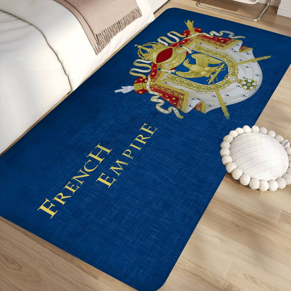 Napoleon Coat Of Arms Bathroom Mat Retro Multiple Choice Living Room Kitchen Rug Non-Slip Bedside Mats