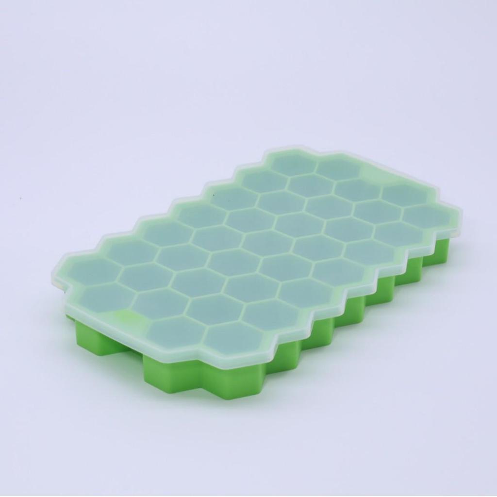 Silicone Ice Cube Mold Set: Long Strip, 6 Squares, 6 Balls, 15 Grids, 37 Grids, Skull Shapes with Lid.