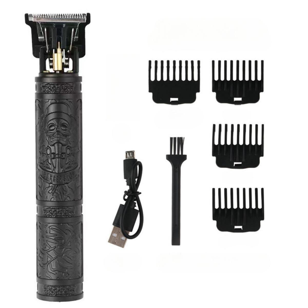 

Беспроводная машинка для стрижки волос с USB-зарядкой, мужской прибор для бритья и похудения, перезаряжаемые ножницы для стрижки волос на теле и бороды One Size чёрный