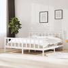VidaXL Bed Frames White Solid Wood 200x200 Cm 3100979
