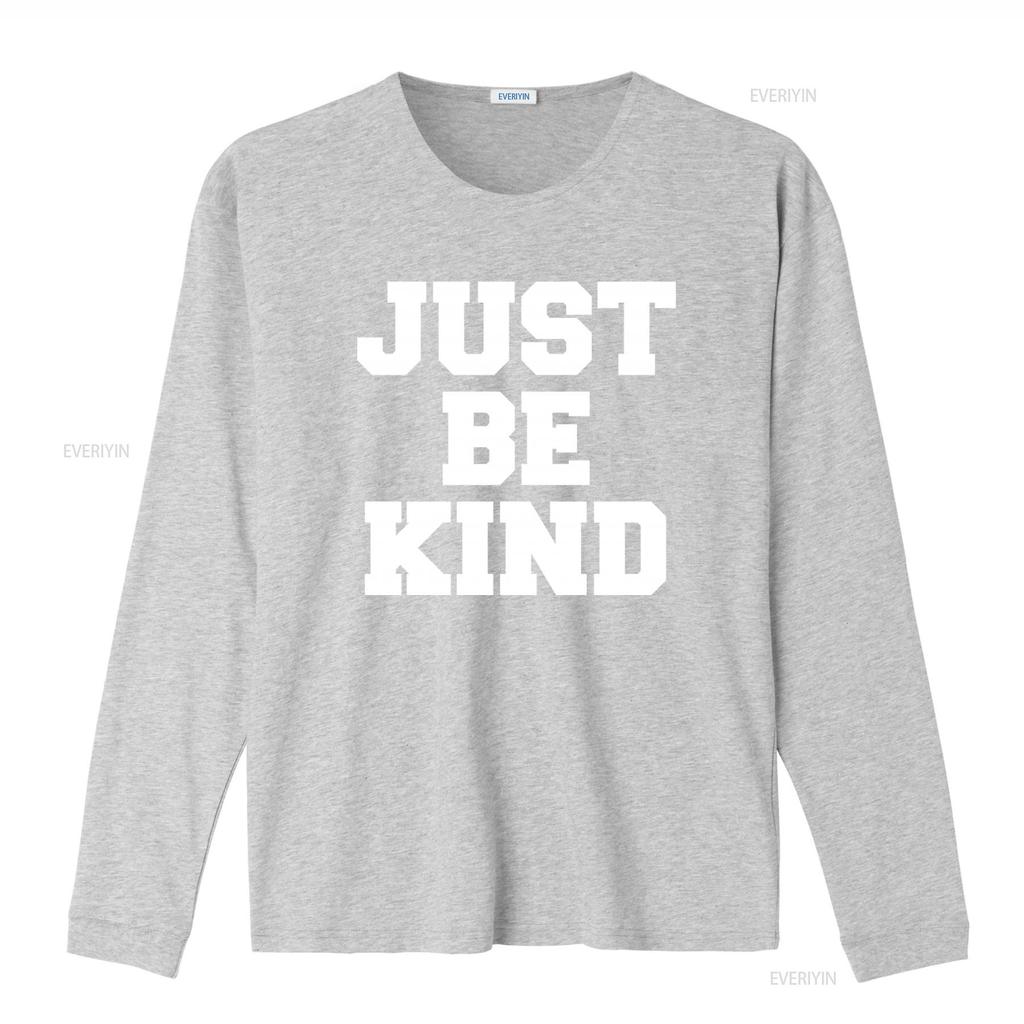 Just Be Kind T Shirt for Men and Women Stylish Inspirational Design vintage Washed Versatile streetwear fashion Slightly