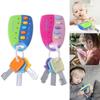 Colorful Baby Toy Musical Toy Car Key Shaped Toy Smart Remote Sound And Light Musical Car Key Keycha