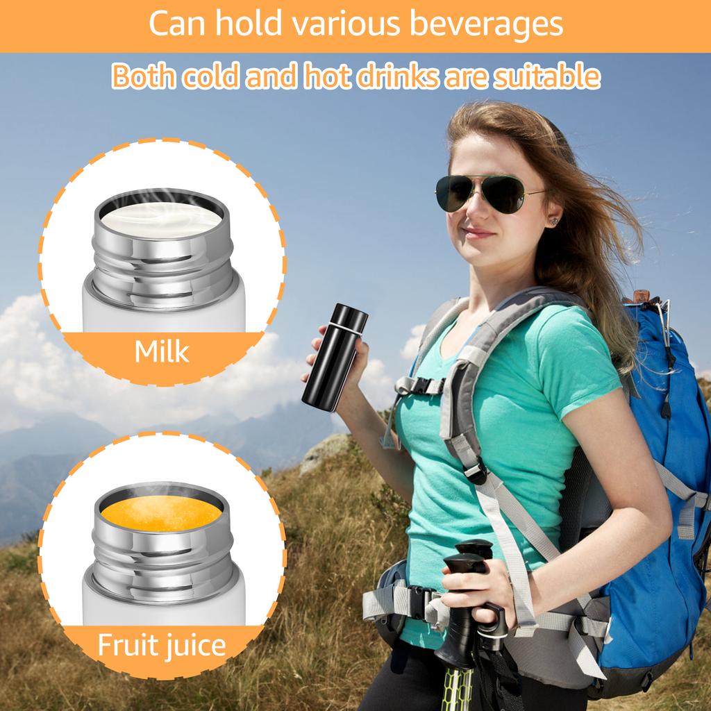 Portable Stainless Steel Mini 120mL Insulated Cup with Leak Proof Insulation Suitable for Outdoor Camping and Office Workers