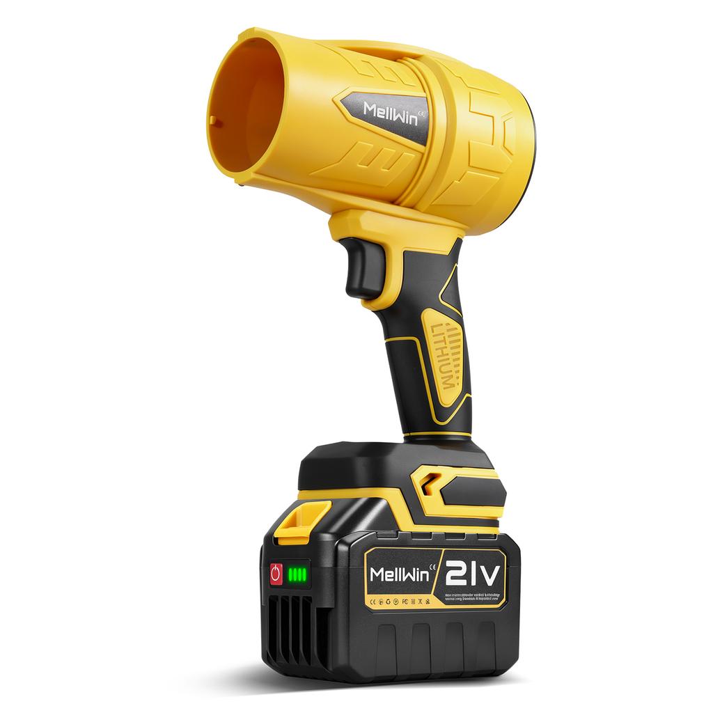 MELLWIN Brushless Electric Turbo Fan Blowers Jet Violent Handheld Leaf Blower Dust Blowing for Makita 18V Battery Pins