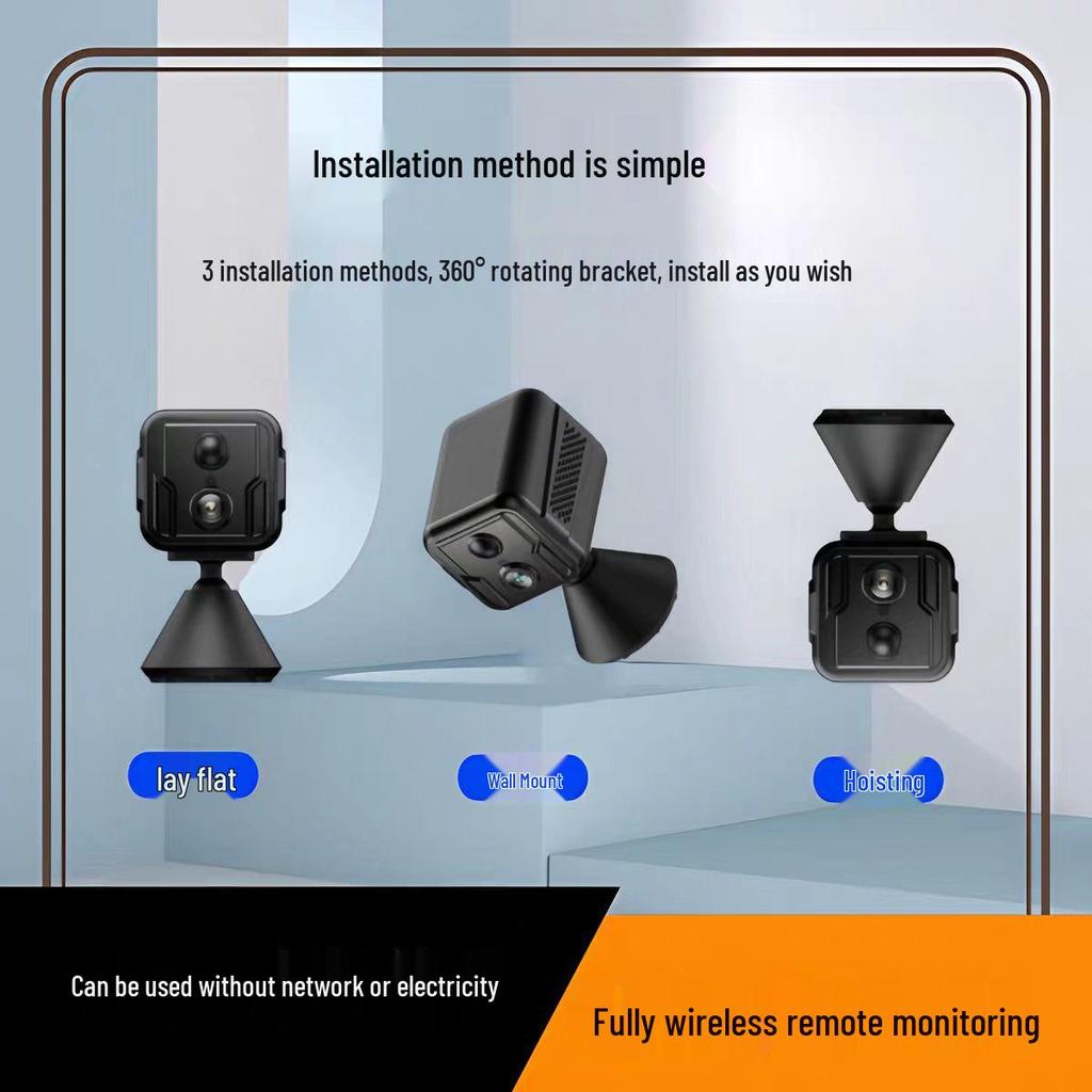 Portable 4G Wireless HD Camera with Low Power Magnetic Mount and Voice Intercom for Home Monitoring