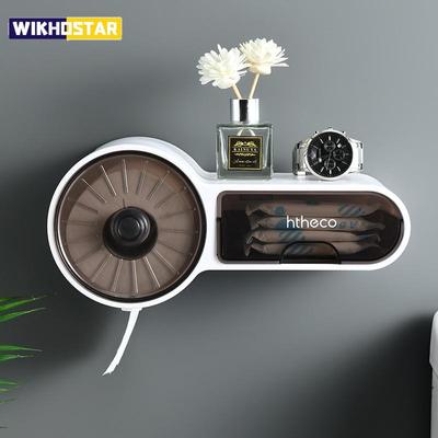 Toilet Paper Holder Waterproof Tissue Box Plastic Toilet Dispenser Roll Paper Tube Storage Box Tray Toilet Paper Storage Rack