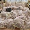 insA Cotton Bed Four-piece Set Pure Cotton New Maternal and Infant Grade Bed Sheet Quilt Cover Student Dormitory Three-piece Set