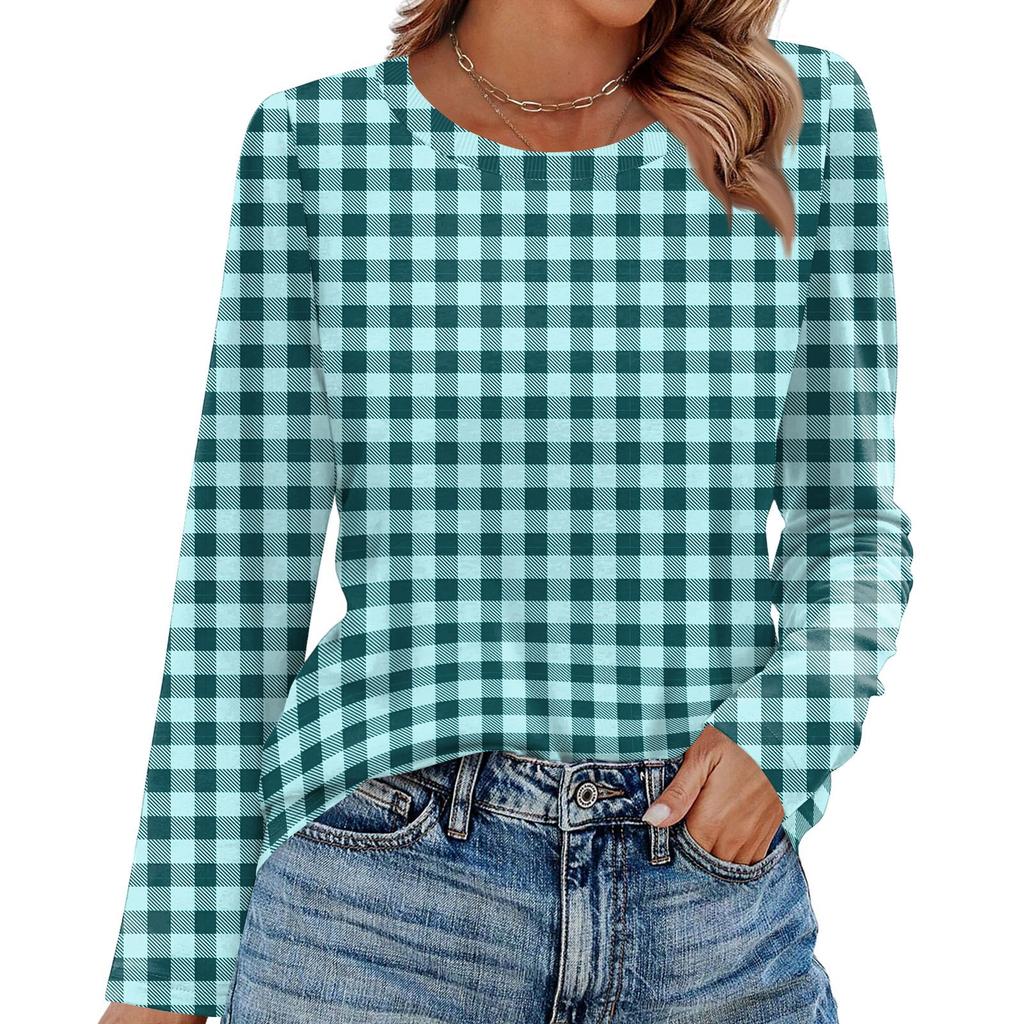 Košile s dlouhým rukávem pro ženy Roztomilý potisk Grafika Trička Halenky Běžné Velikosti Zásadní topy Pulovr