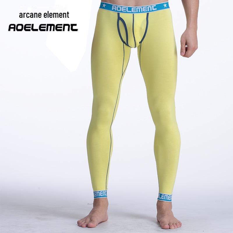 Leggings Térmicos de Algodón y Lana de Corte Slim para Hombre