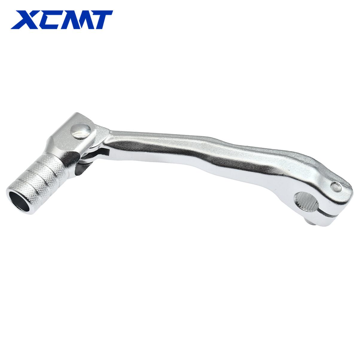 For YAMAHA DT230 MT250 Motorcycle Accessories Gear Shift Lever Dirt Bike Motocross Enduro CNC Aluminum Folding Gear Lever Pedal серебряный