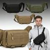 Geantă de șold pentru bărbați pentru exterior Capacitate mare Impermeabilă Nailon Fanny Pack Geantă de centură Sport Drumeție Ciclism Călătorie Crossbody EDC Organizator