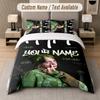 Billie Eilish 3Pcs Bedding Set, Personalized Custom Name Text, 1 Duvet Cover & 2 Pillowcases For Bedroom