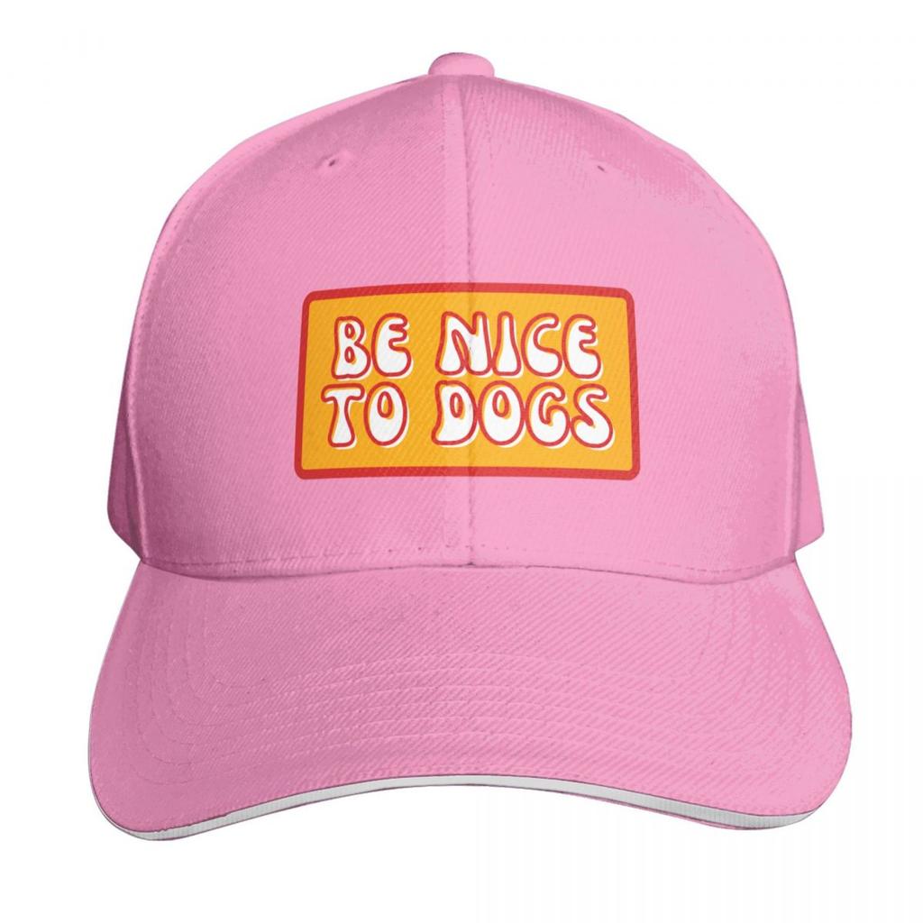 BE NICE TO DOGS Baseball Cap Golf Wear sun hat Snap Back Hat Luxury Unisex Hat Unisex Golf Wear Womens